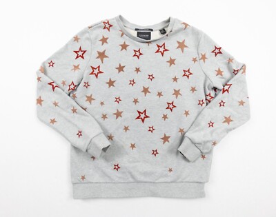Scotch & Soda Sweatshirt Womens Medium Gray Crewneck Stars Magical Altitudes