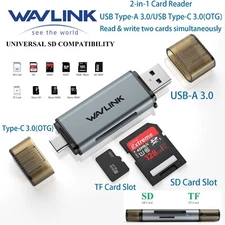 USB A USB C to TF SD Card Reader Writer OTG Adapter USB 3.0 Memory Card Reader