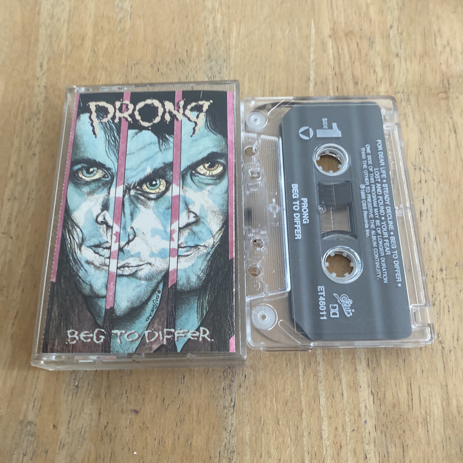 Prong – Beg To Differ Cassette 1990 Epic – Rare USA Import