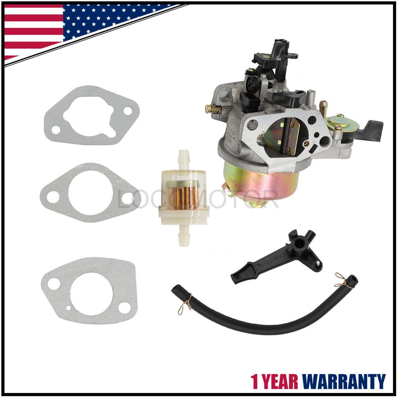 Carb 16100-ZF6-V01 W/Fuel Line Fit For Honda GX340 GX390 11HP 13HP Carburetor