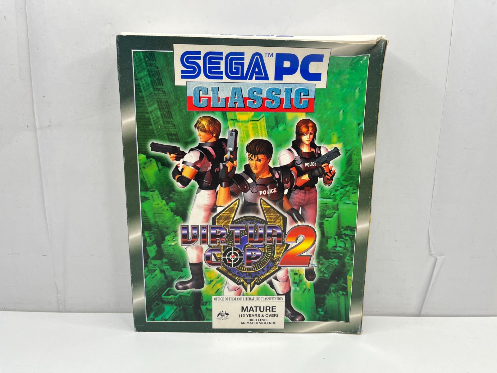 Virtua Cop 2 Sega Classic Big Box PC GAME GC 1x Disc Set AUS CD