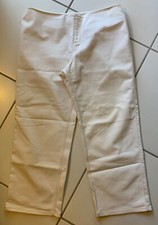 Ellen Tracy Low Rise Pants Stretch White Contrast Stitching Back Zippers Size 16