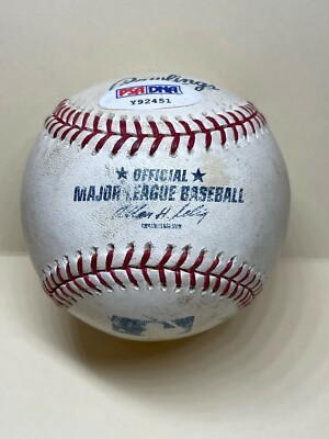 Jim Thome signed Game Used ball - Braves HOF, 500 HR, MINT - PSA 