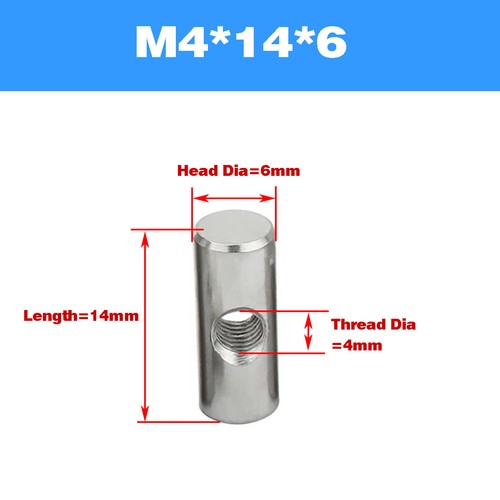 304 SS Cylindrical Pin Middle Punching Embedded Nut/Shaped Hammer Nut M4M5M6 - Picture 8 of 28