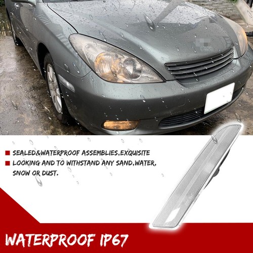 2x Clear Lens Front Side Marker Lights Kit For 02-03 Lexus ES300 & 04-06 ES330 - Picture 4 of 8