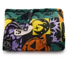 The Big One      Halloween Icons Throw Blanket Ghost Pumpkin Cat 5' x 6' BL65
