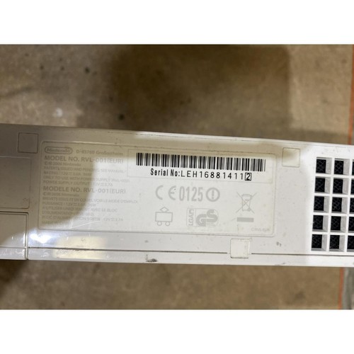 Nintendo Wii RVL-001(EUR) Video Gaming Console White USB Port 36W w/ Accessories - Picture 8 of 16
