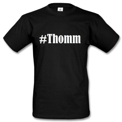 T-Shirt #Thomm Hashtag Raute für Damen Herren und Kinder