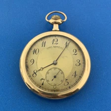 Antique Private Label Pocket Watch Chas Olson & Co With Fahy's Gold Filled Case