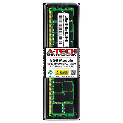 8GB 2Rx4 PC3-12800R RDIMM ASUS RS700-E7/RS8 Memory RAM