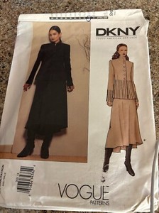 VOGUE AMERICAN DESIGNER 2621-DESIGNER DKNY-LADIES JACKET-SKIRT PATTERN  sz 8 FF