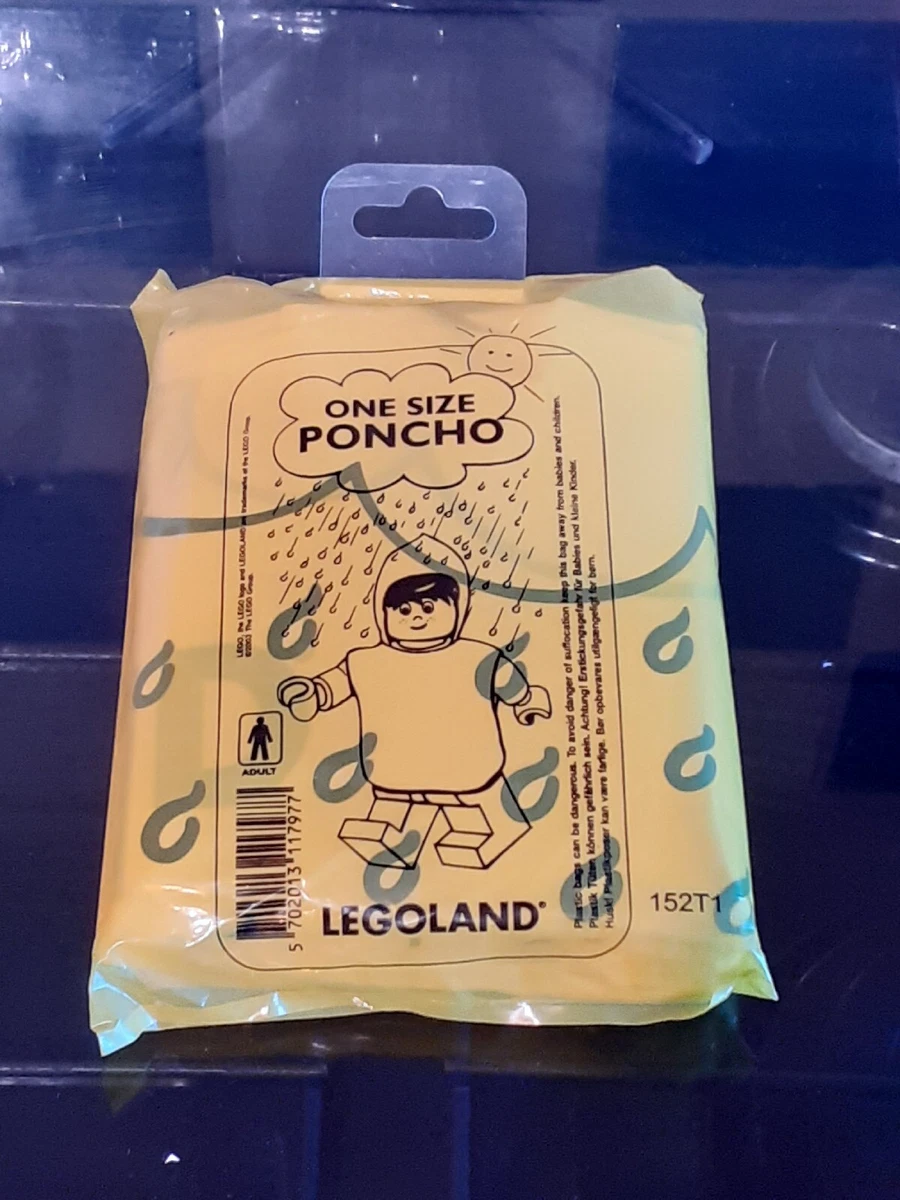 Legoland One Size Adult Poncho Rain Cape New Lego Collectable 2003