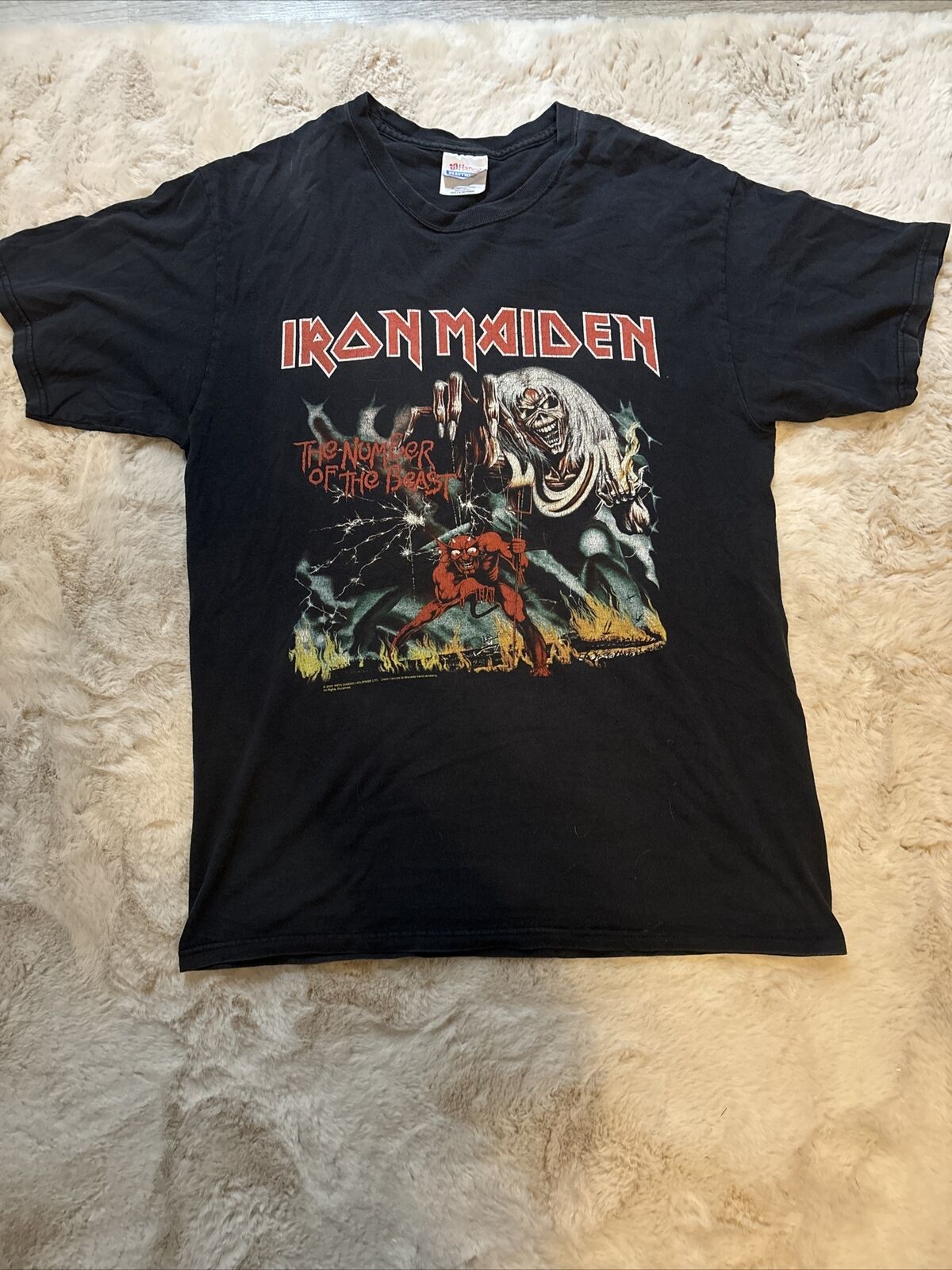 Iron Maiden Shirt 2005 Double Sided The Number Of… - image 1
