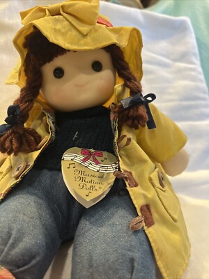Banberry Musical Motion Dolls APRIL in her raincoat “Singing In