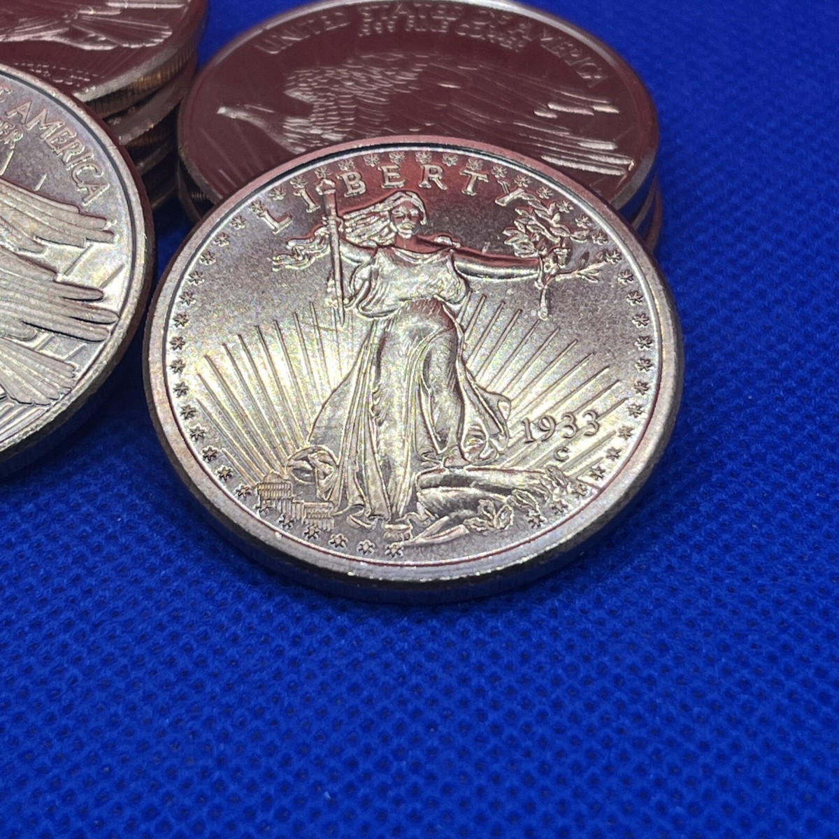 1933 SAINT GAUDENS 1oz .999 Fine Copper Bullion Commemorative