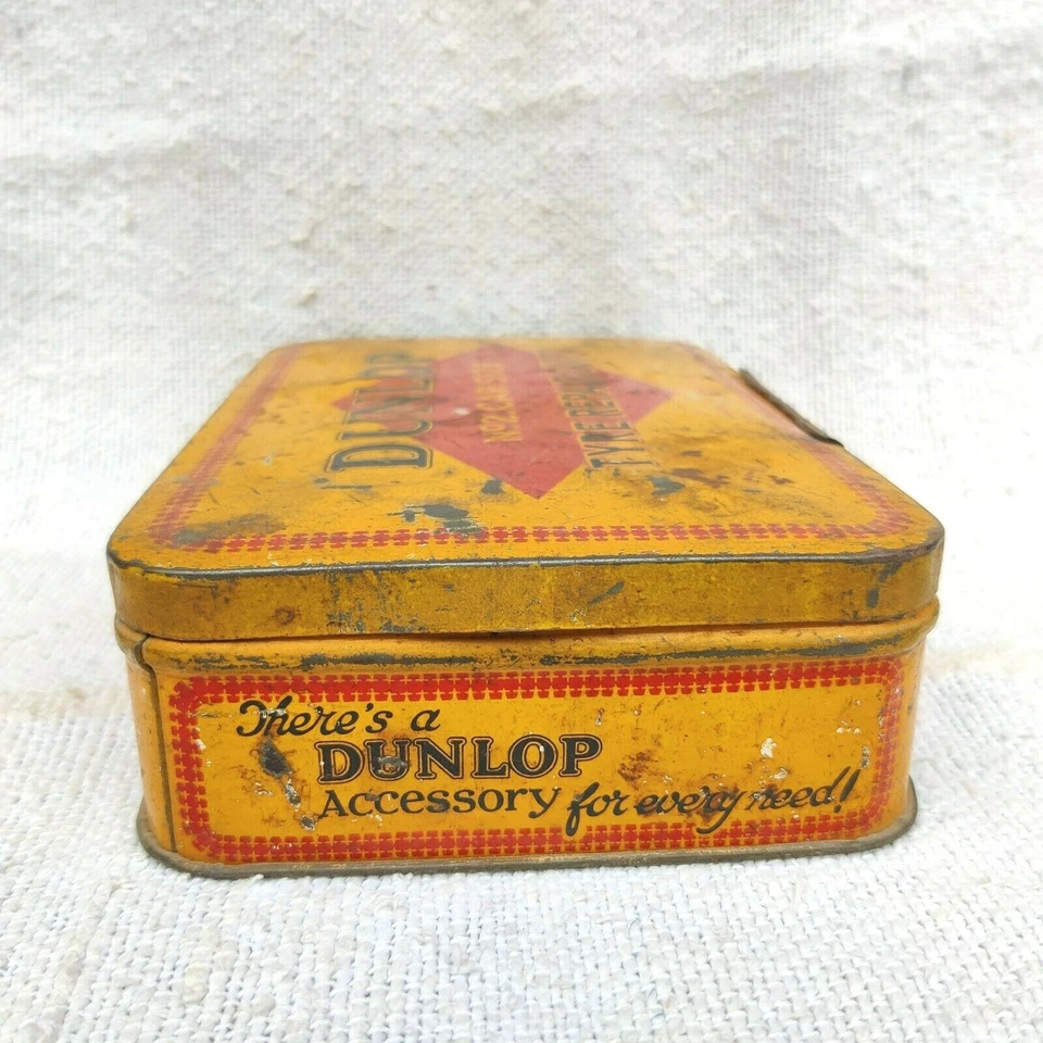 Vintage Dunlop No 2 Car Size Tyre Repair Outfit Advertisement Tin England TB840 - Image 3 of 4