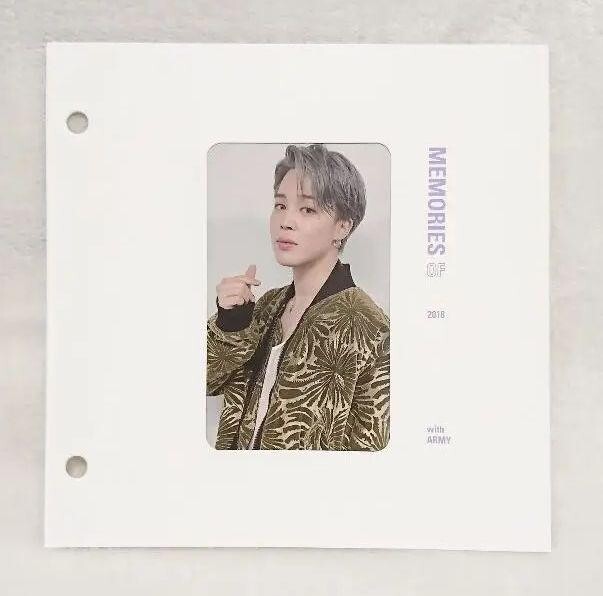 BTS Jimin Memories 2018 Blu-ray Benefits Official Photocard BIGHIT
