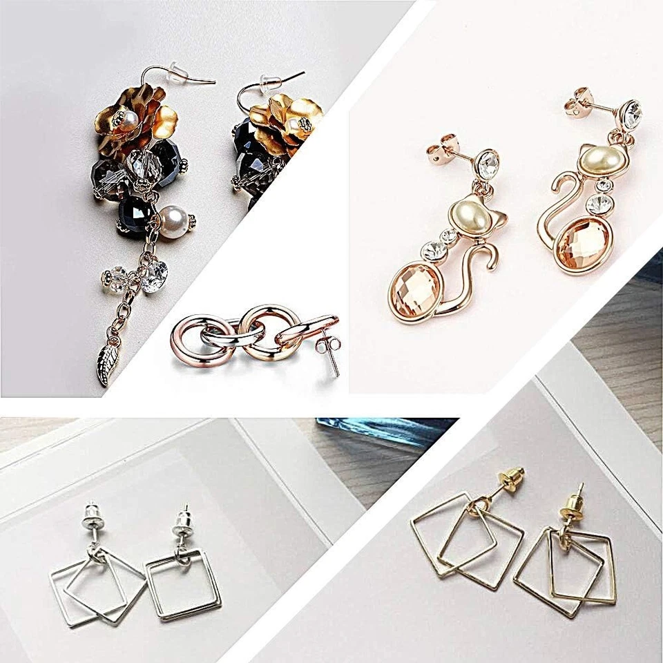 Pendiente seguro de plástico mariposa con forma de bala de goma transparente 1080 un. Foto 3 de 4