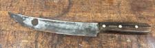 Vintage Dexter Curved Carbon Steel 32910 Knife Butcher Antique wood metal cut