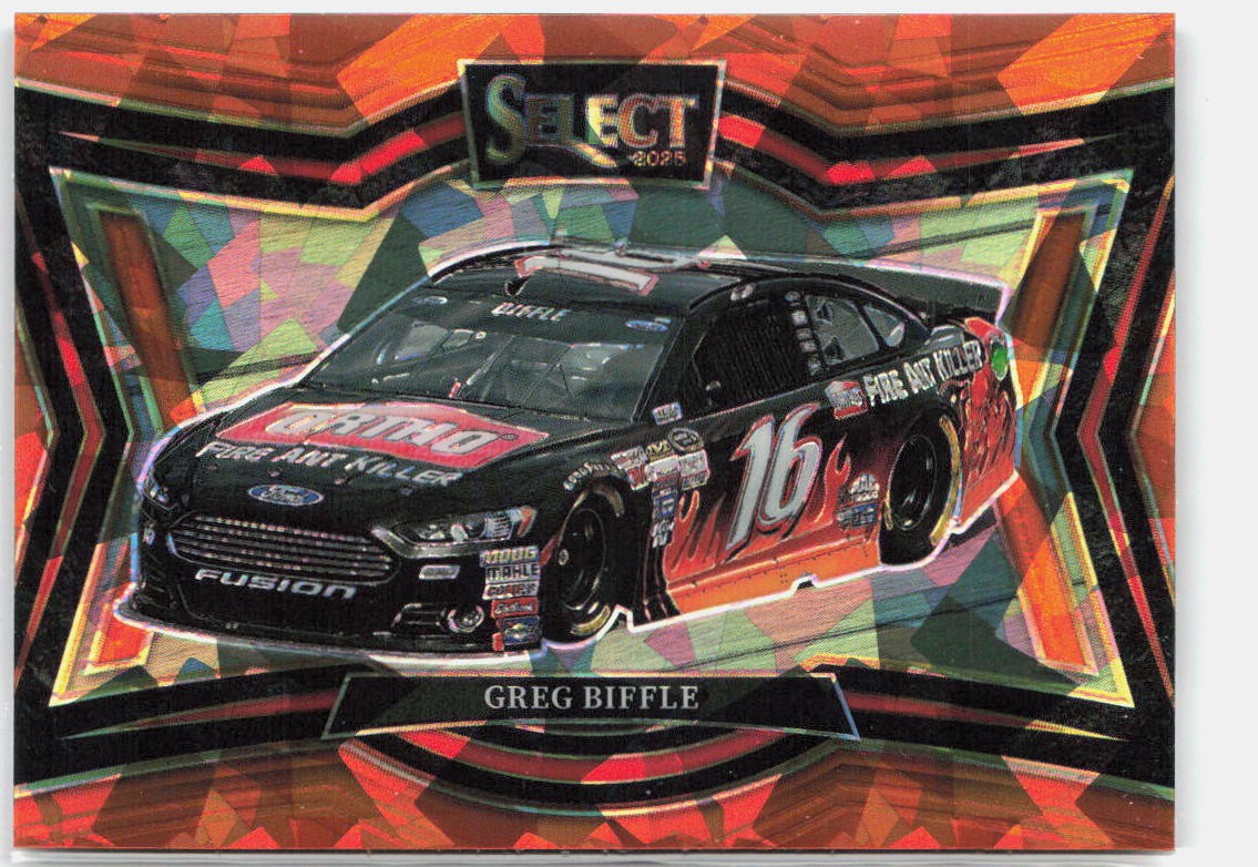 2025 Panini Select #160 Greg Biffle Orange Ice Prizms