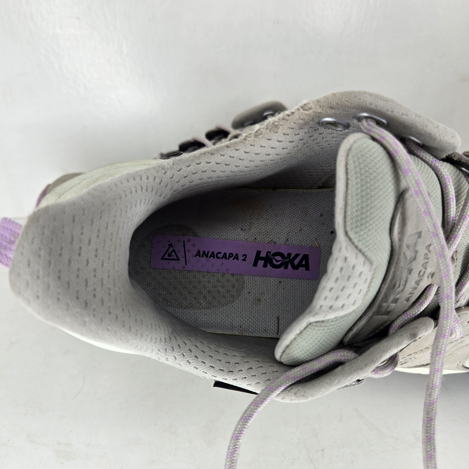Hoka Anacapa 2 Low GTX Women's 9.5 D Wide Grey Purple GORE-TEX Hiking Shoes Nice thumbnail 11
