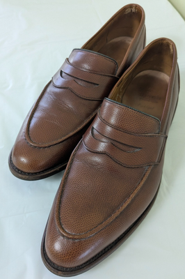 #ad #ad Allen Edmonds Parkland Shoes Men#x27;s Size 11.5 E Brown Leather Penny Loafers USA $85.00