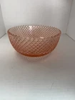 Anchor Hocking Pink Miss America 9” Large Serving Bowl Depression Glass NO CHIPS