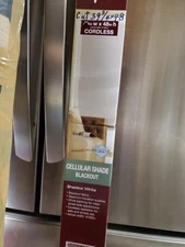 39 3/4" X 48" Home Decorators Shadow White Blackout Cordless Cellular Shade