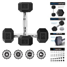 Versatile 5 LB Dumbbell Set   Perfect for Strength Training  Weight Loss