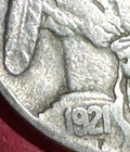 ERROR 1921 US Buffalo Nickel! "Philadelphia" Mint! "2 Feather" Mint ERROR!