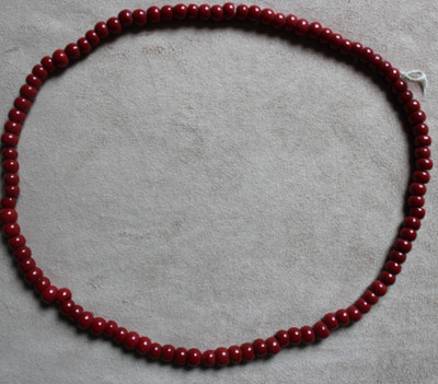 Glasperlen Schnur 45-50g Neu Rot Perlenkette Schmuck Gratis Versand