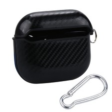 Black Earphone Protective Case Cover w/ Buckle For AirPods 4th Gen 2024 Parts rr