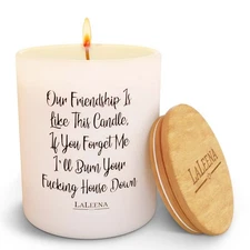 Friendship Candle Presents for Friends - Scented Candle - Funny Gifts for Hom...