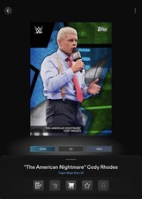 VIDEOGAME Topps WWE Slam 26 - MEGA STARS Green - CODY RHODES