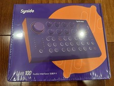 Synido Live 100 USB Desktop Audio Interface 2-Channel Black