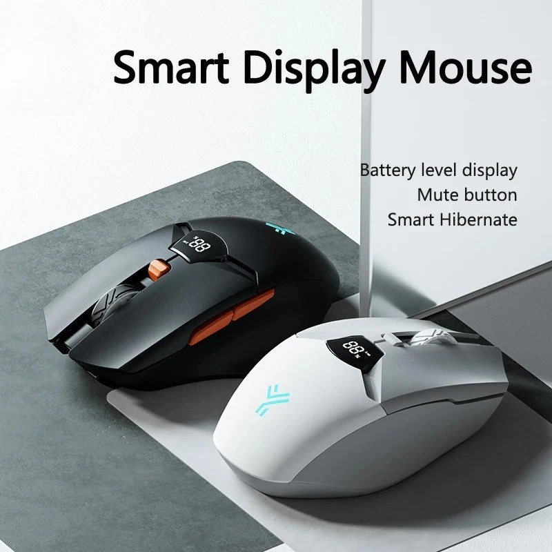 Bluetooth Wireless Mouse Smart Screen Battery Level Display Silent Office Mouse - Image 2 of 4