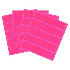 Reflective Stickers 20in4 Sets 4.5x1 Inch Caution Safety Tape Strips Pink