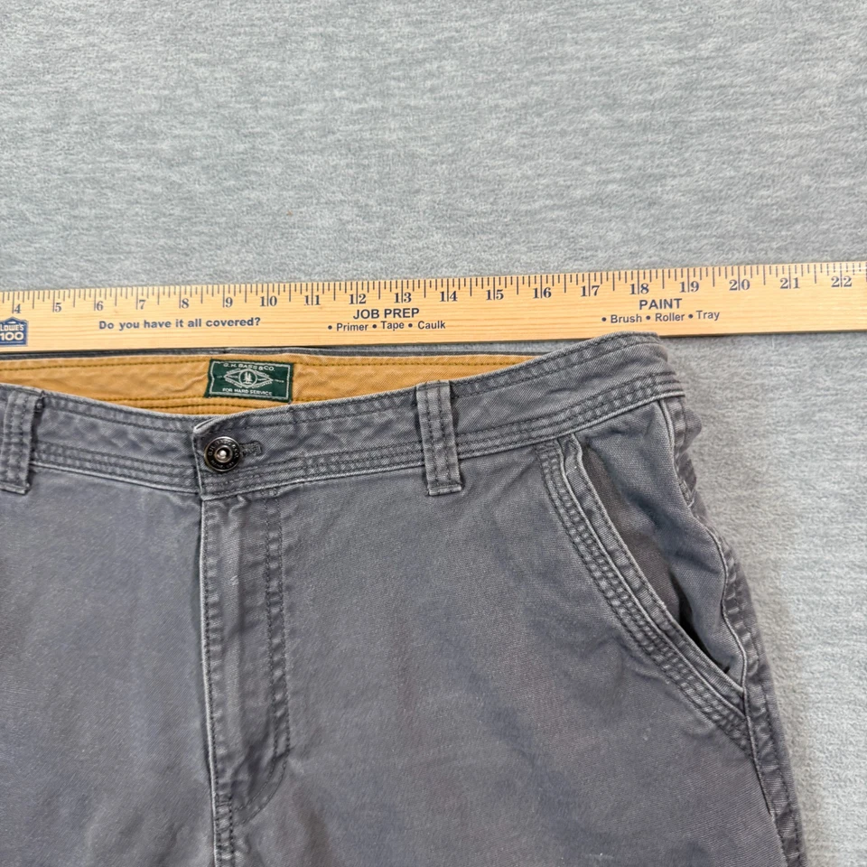 G.H. Bass Pants Men 36x30 Gray Utility Workwear Straight Fit Casual Chino - Image 4 of 4