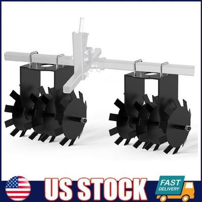 Heavy Duty ATV/UTV Disc Plow Harrow with 2'' Receiver Hitch Mount ,ATVs Tractor