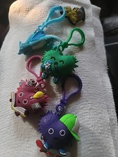Lot of 5 Kids Heart Challenge Character SPARK Pink Keychain Collectible Charm