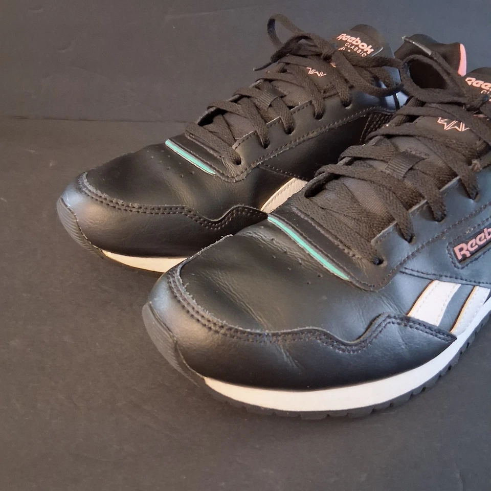Reebok Womens Classic Harman DV8862 Black Casual Shoes Sneakers Size 10 - Image 3 of 4