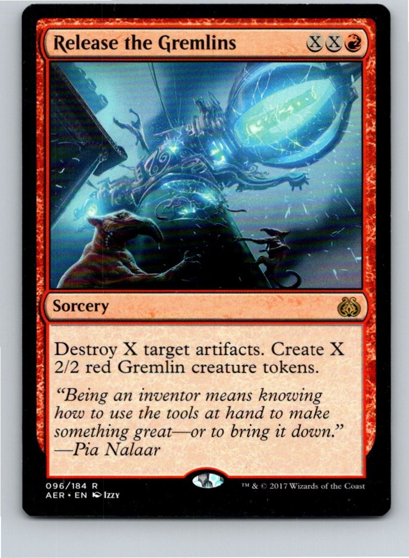 Magic the Gathering Release the Gremlins Aether Revolt MTG Free Shipping!