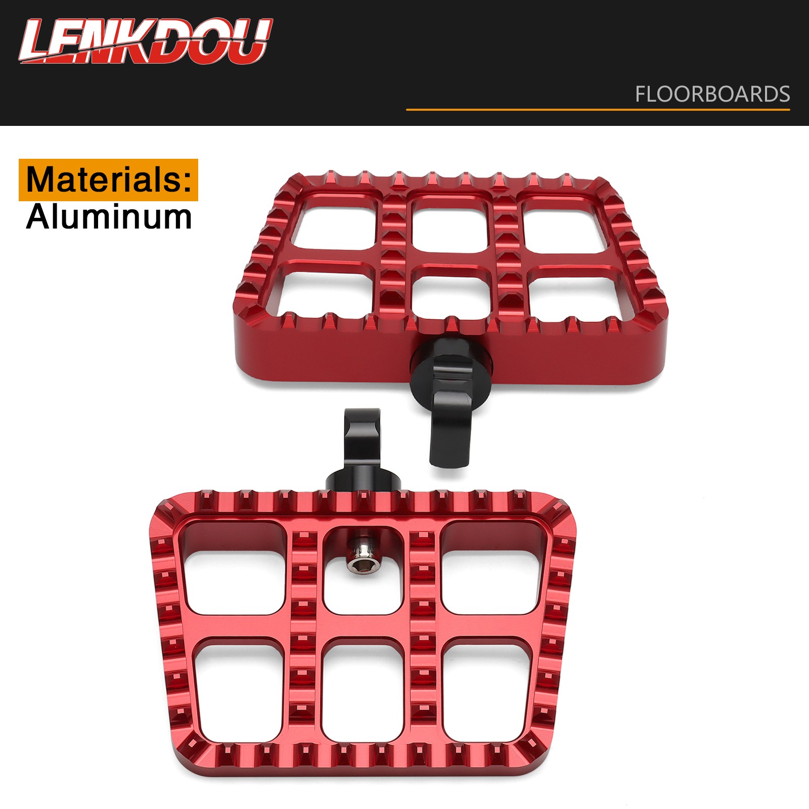 Red Floorboards Foot boards Serrated For Harley Touring Electra Glide Road King