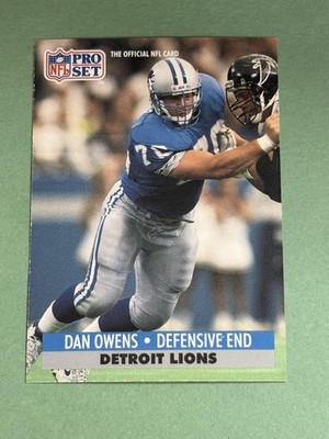 Dan Owens 1991 Pro Set Detroit Lions #151 AA855