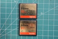Sandisk Extreme 32gb CompactFlash 120 mb/s 20 UDMA 7 Pair lot of 2