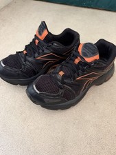 Reebok Premier Road Plus VI 6 – Core Black / Orange Flare Running Shoes Size 6.5