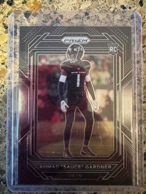 2022 Chronicles Prizm Black #PB22 Ahmad ''Sauce'' Gardner RC Rookie Jets