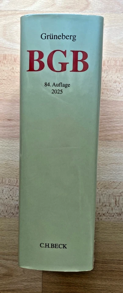 BGB - Bürgerliches Gesetzbuch - Grüneberg - 84. Auflage von 2025 - Bild 2 von 3