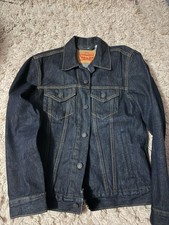 Levi's Dark Wash Denim Trucker Jacket Style 72334 Men's Size S