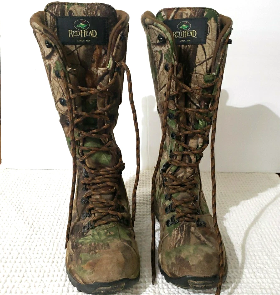 RedHead Woman’s Camo Insulated Water Proof Hard Toe Lace Up Snake Boots Size 6.5 - Image 3 of 4